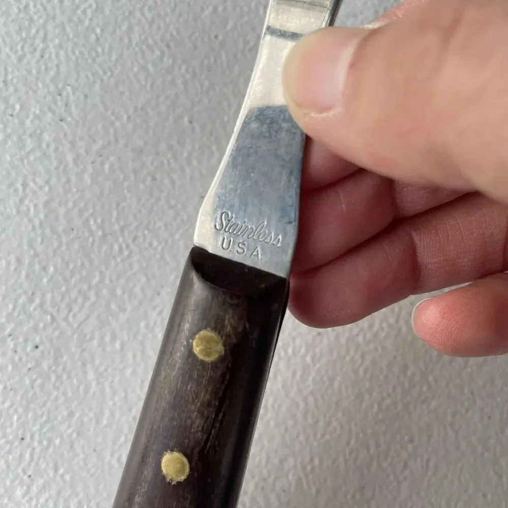 Vintage Carving Fork Made in USA Stainless Steel 9